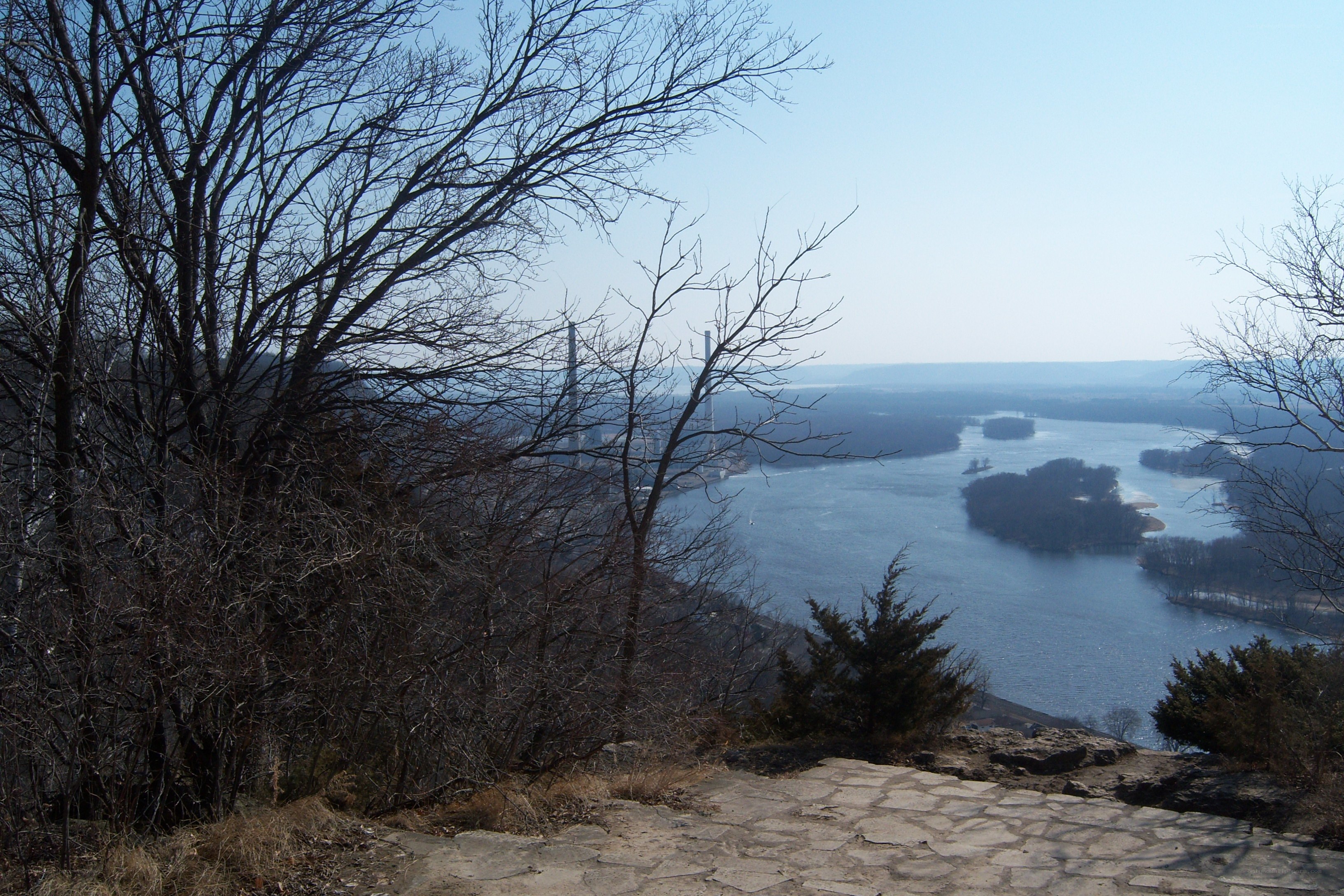 river view from hillside