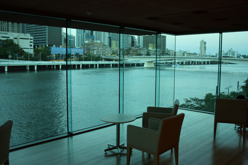 River view from modern lounge