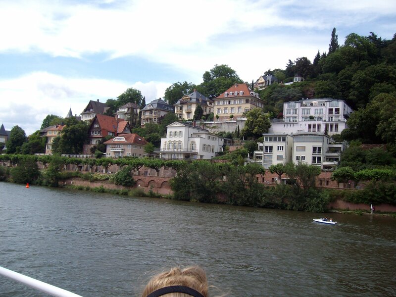 river view of hillside houses