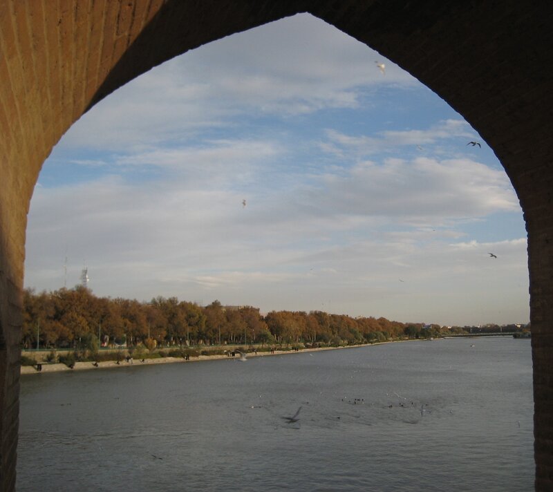 River View Through Arch