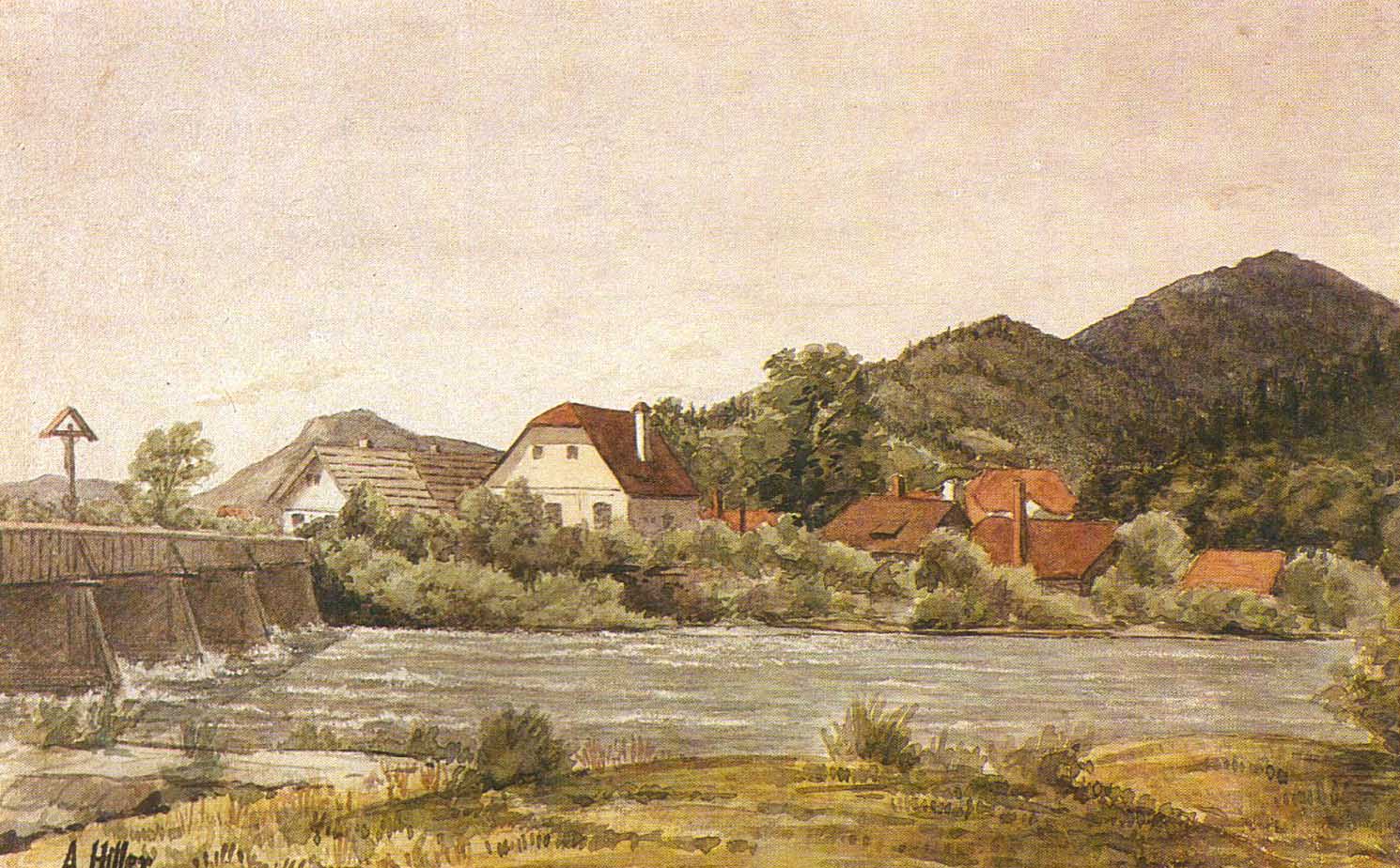 River village landscape