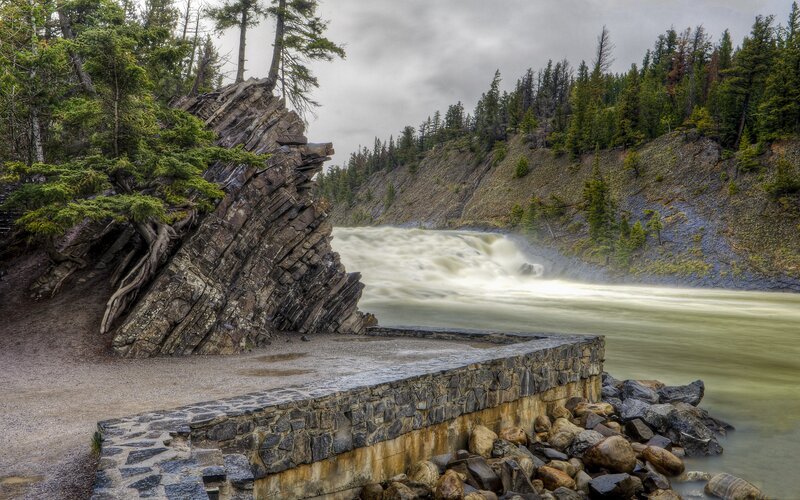 River Waterfall and Rocks