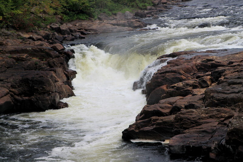 River Waterfall — Brown, Dynamic, Afternoon