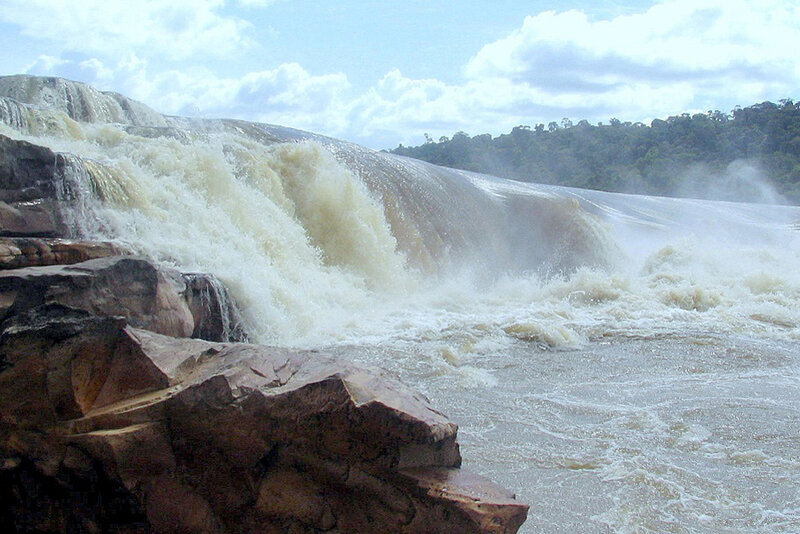 River Waterfall — Brown