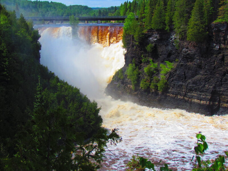 River Waterfall — Green, Dramatic, Afternoon