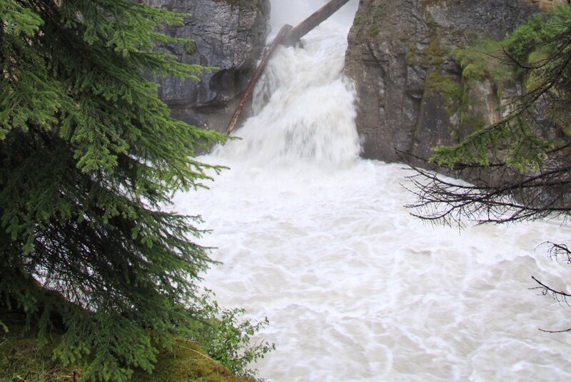 River Waterfall — Green, Dramatic, Photograph