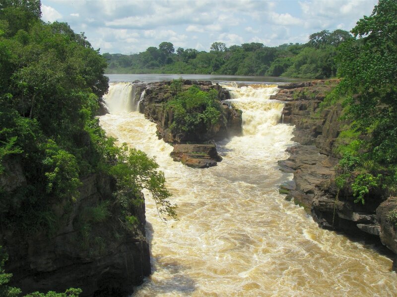 River Waterfall — Green, Dramatic