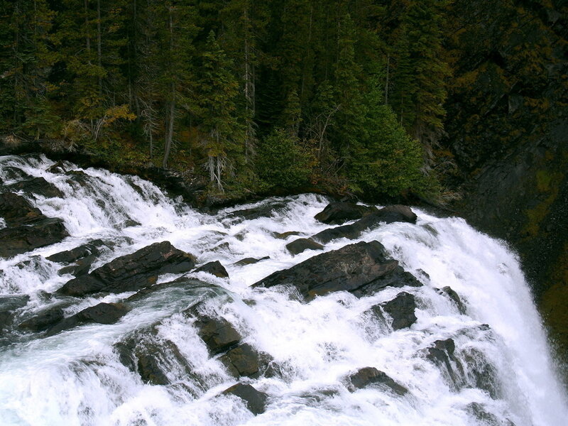 River Waterfall — Green, Dynamic, Autumn, Photograph