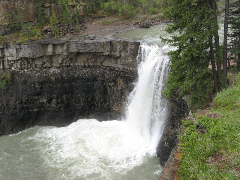 River Waterfall — Green, Natural, Afternoon