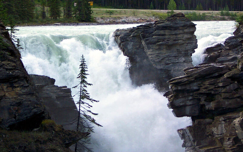 River Waterfall — White, Dramatic