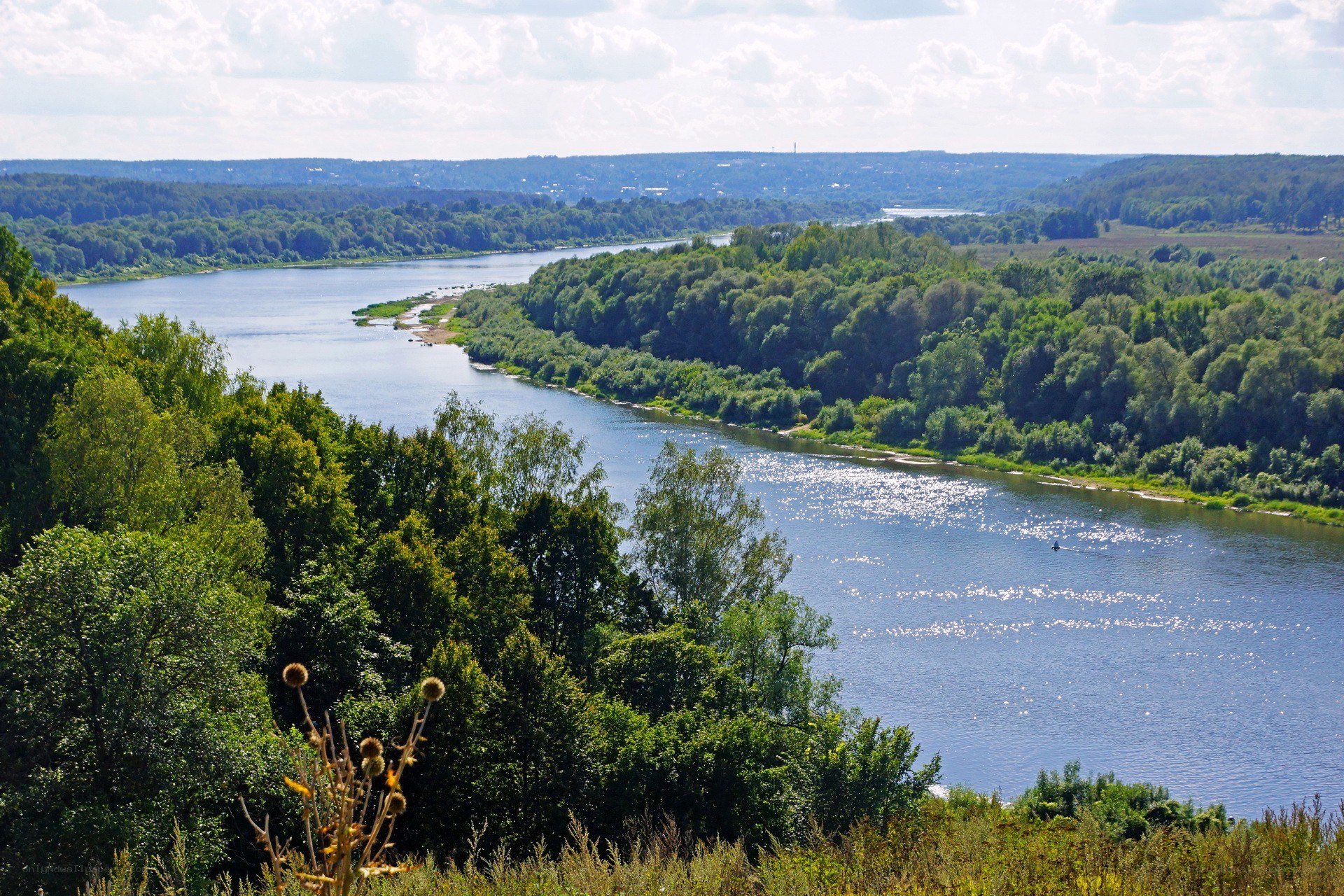 River winding through forested landscape