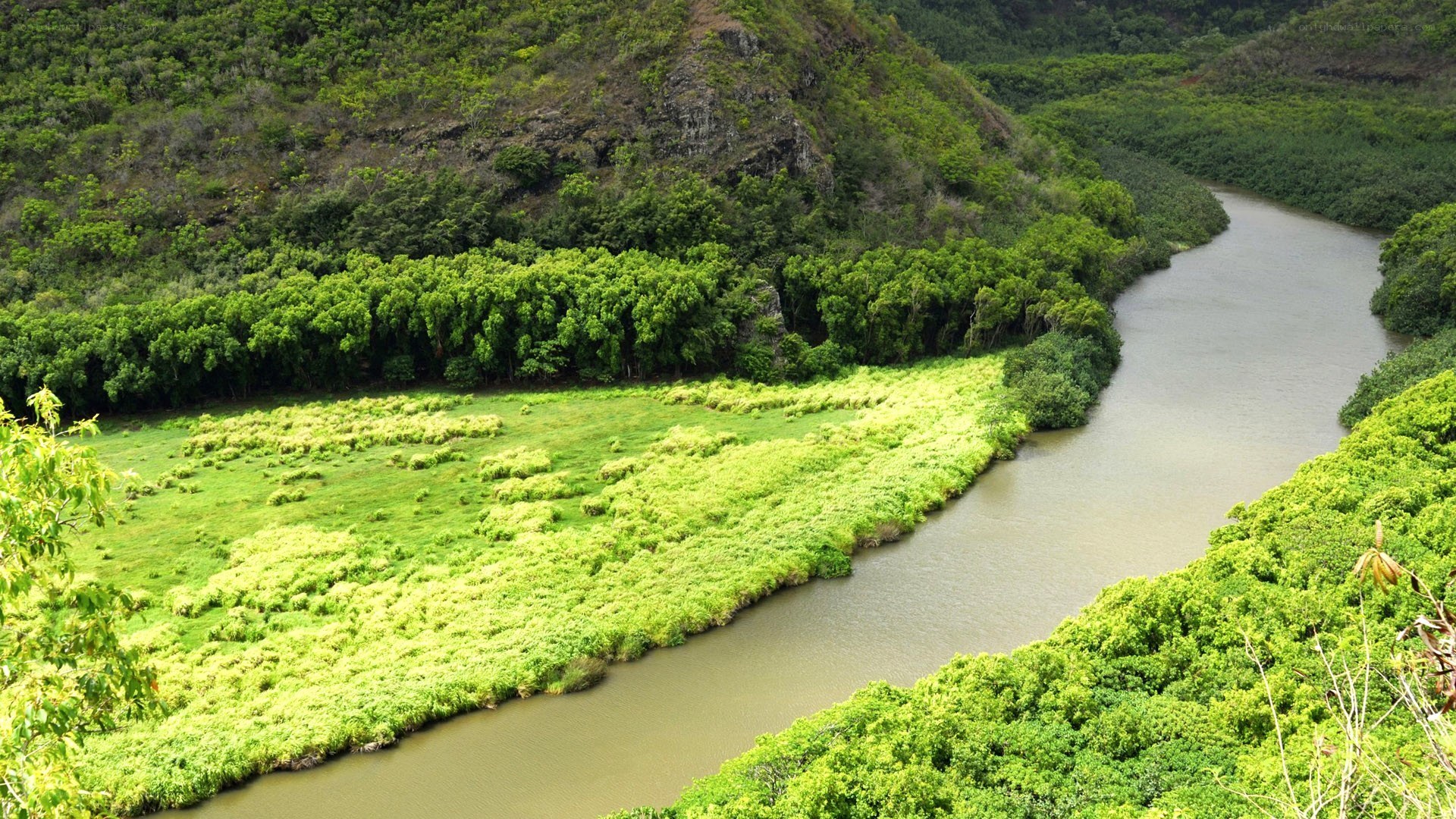 river winding through lush valley