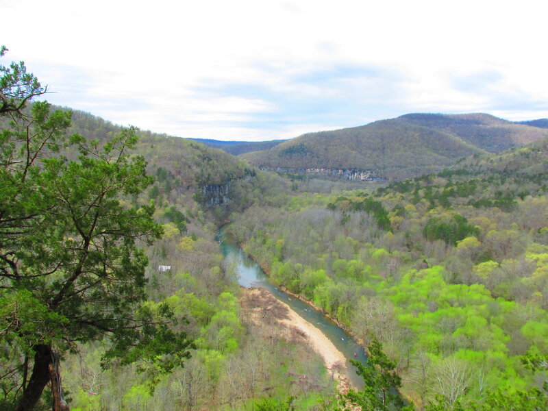 River Winding Through Valley — Green, Serene, Spring