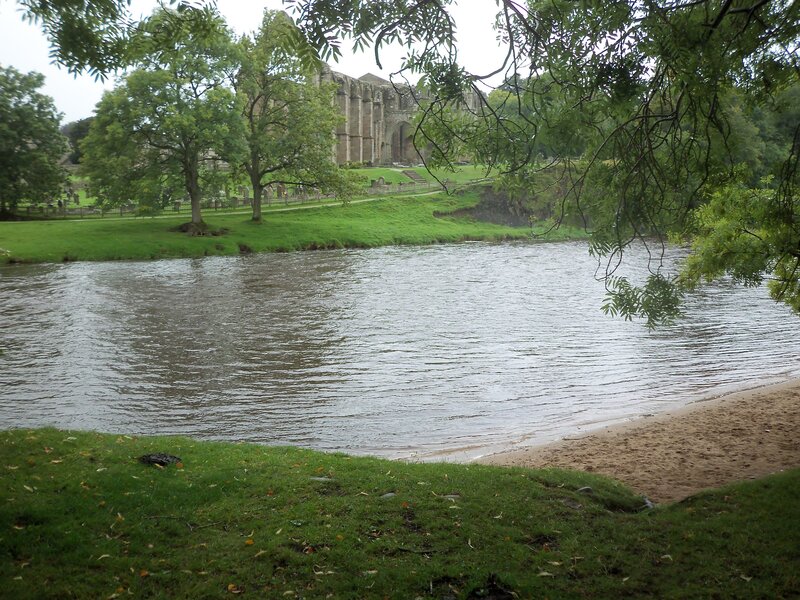 River with abbey ruins