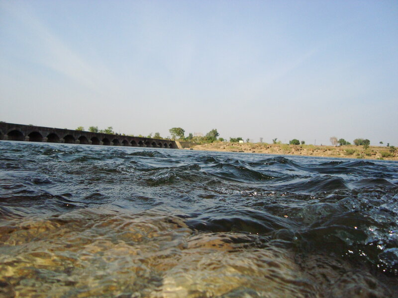 River with Arched Bridge