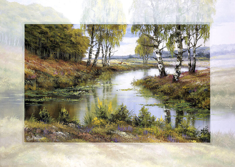 River with Birch Trees