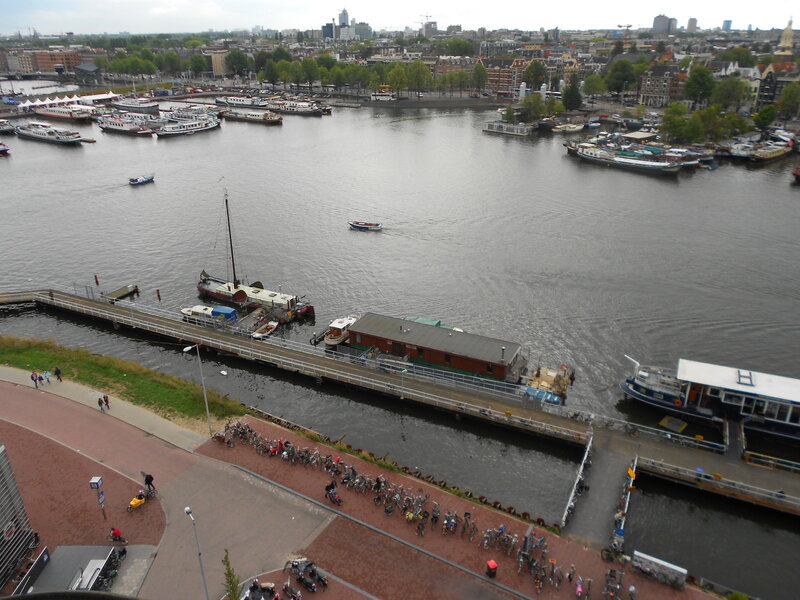 River with Boats and Bikes