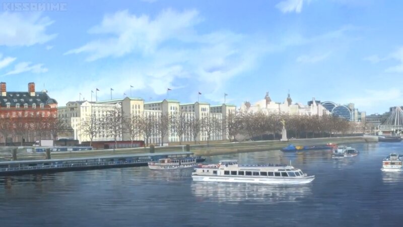 River with Boats — Blue, Serene