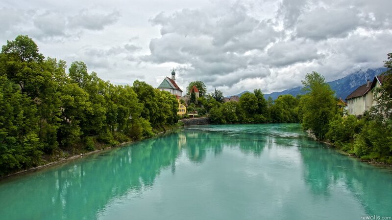 River with Church