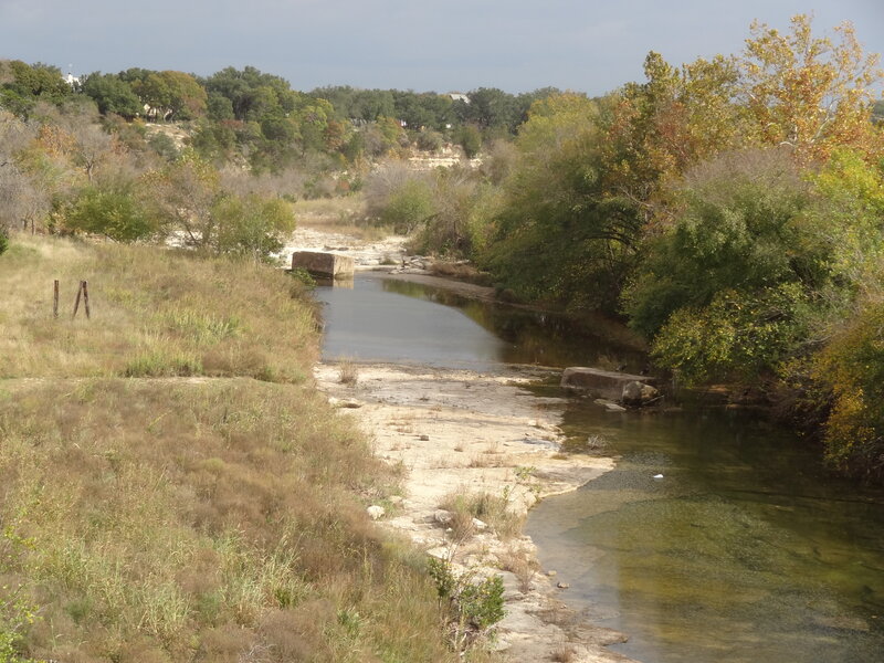 River with Concrete Blocks