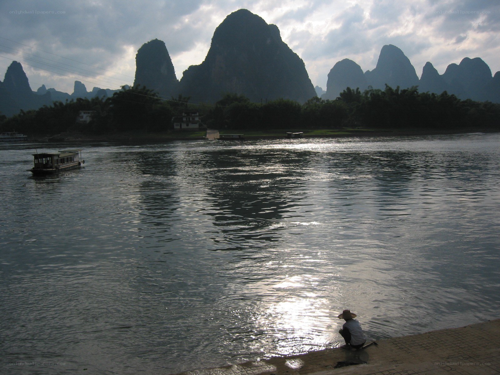 River with karst mountains