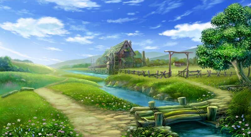 River with Mill