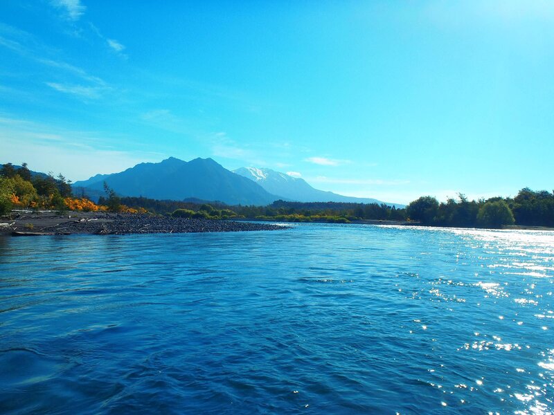 River with Mountain View