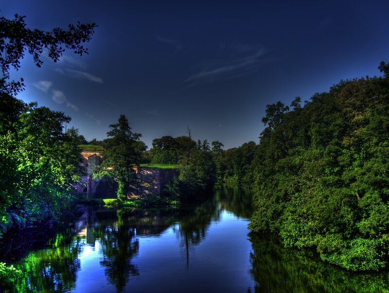 River with Old Fort