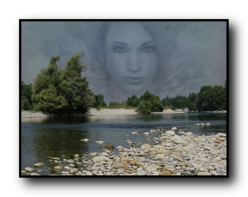River with Pebbles