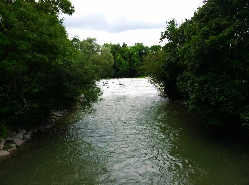 River with Rapids — Green