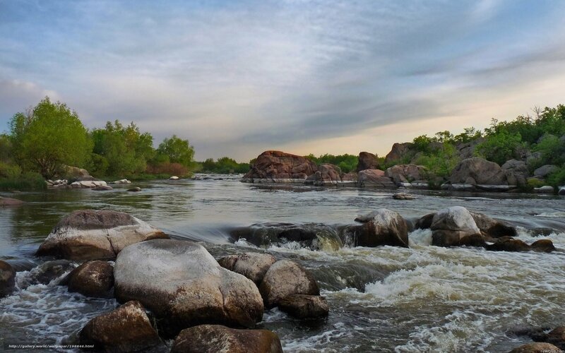 River with Rocks and Rapids