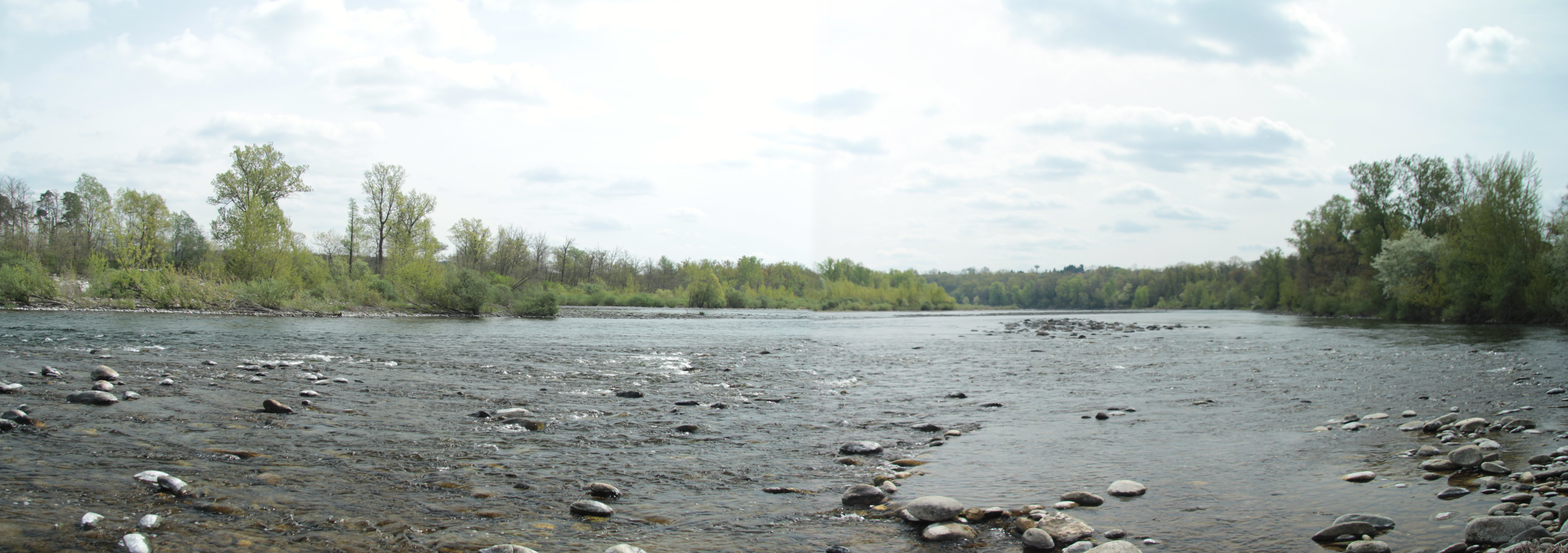 River with rocks and trees