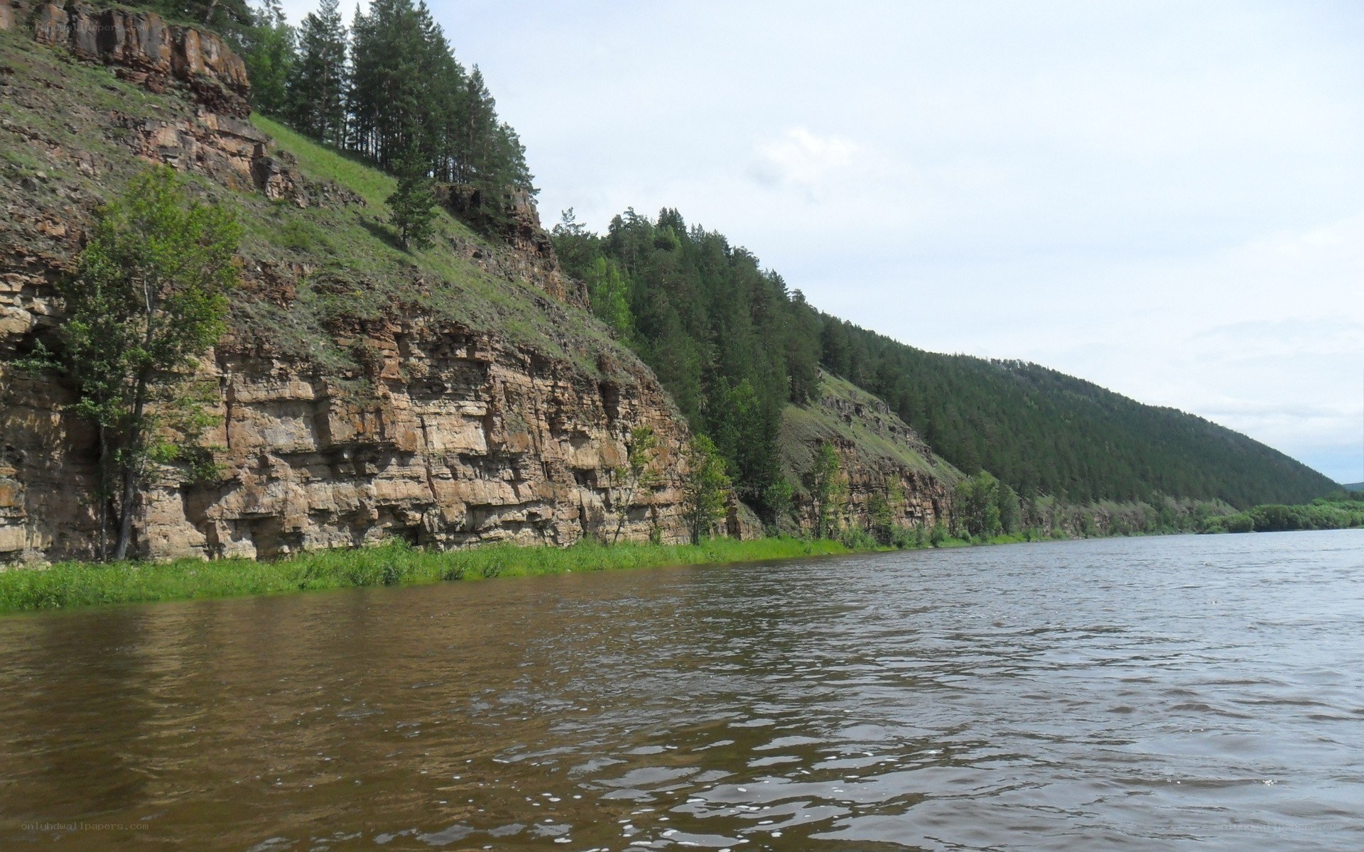 river with rocky cliffs