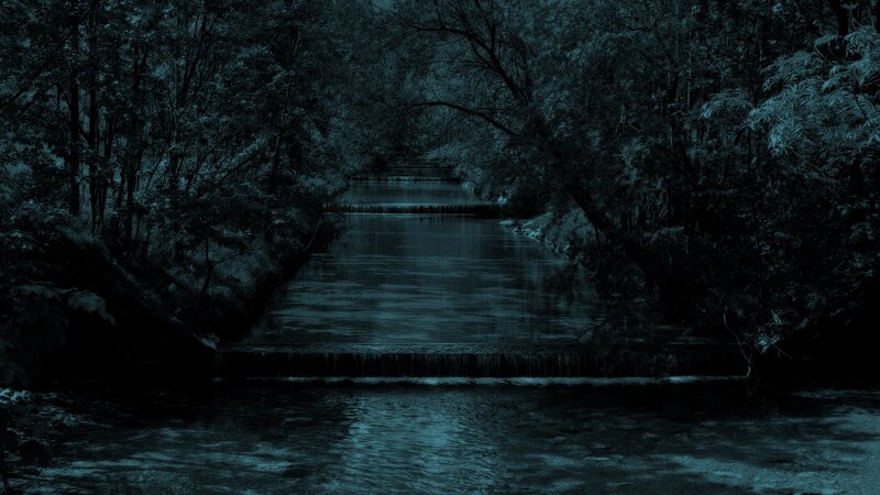 River with Small Dams — Blue