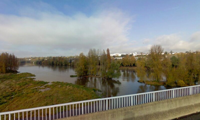River with Small Islands