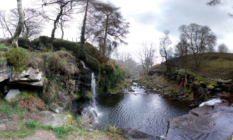 river with small waterfall