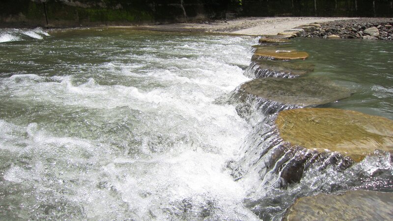 River with Stepping Stones — Green, Active