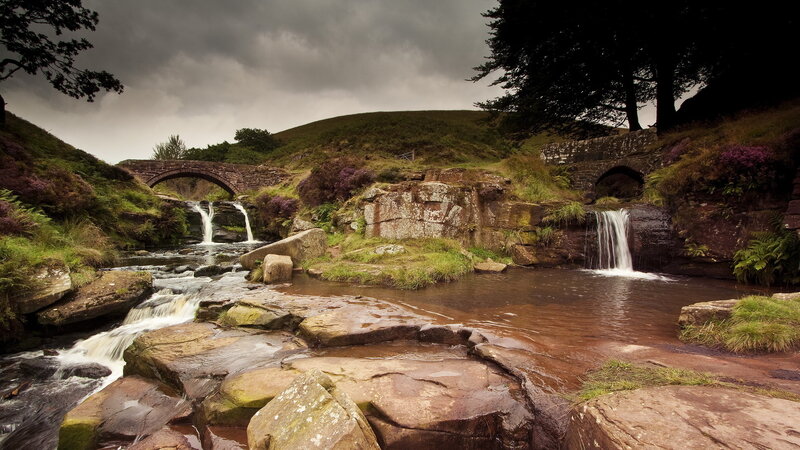 River with Stone Bridges
