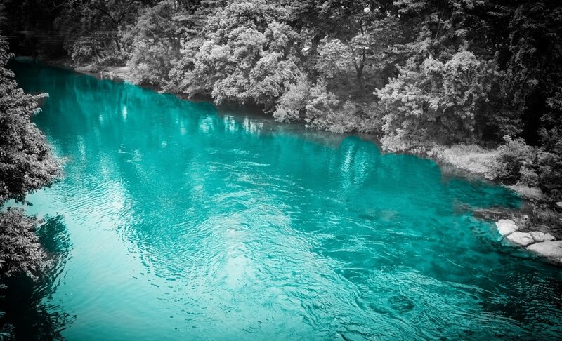 River with Turquoise Water — Serene