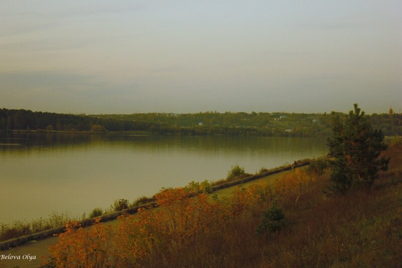 Riverbank at dusk