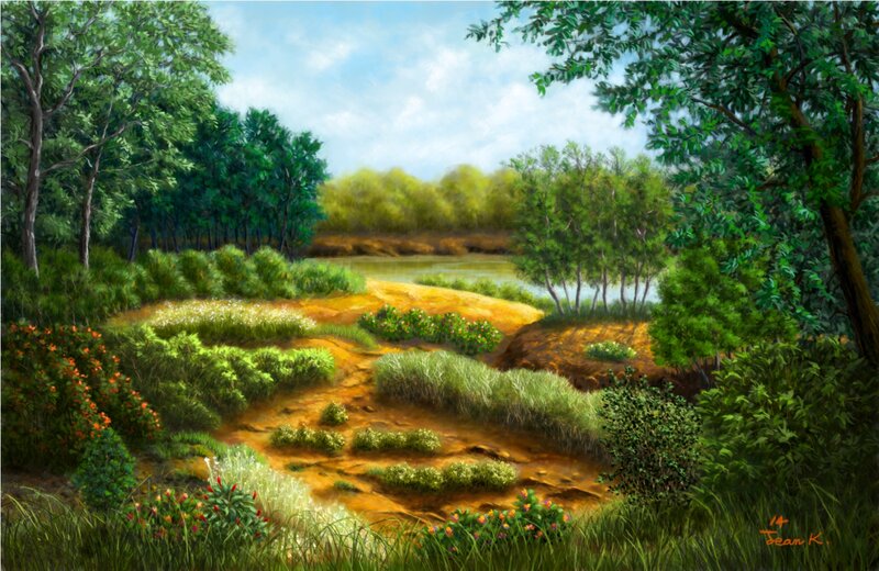 Riverbank Landscape
