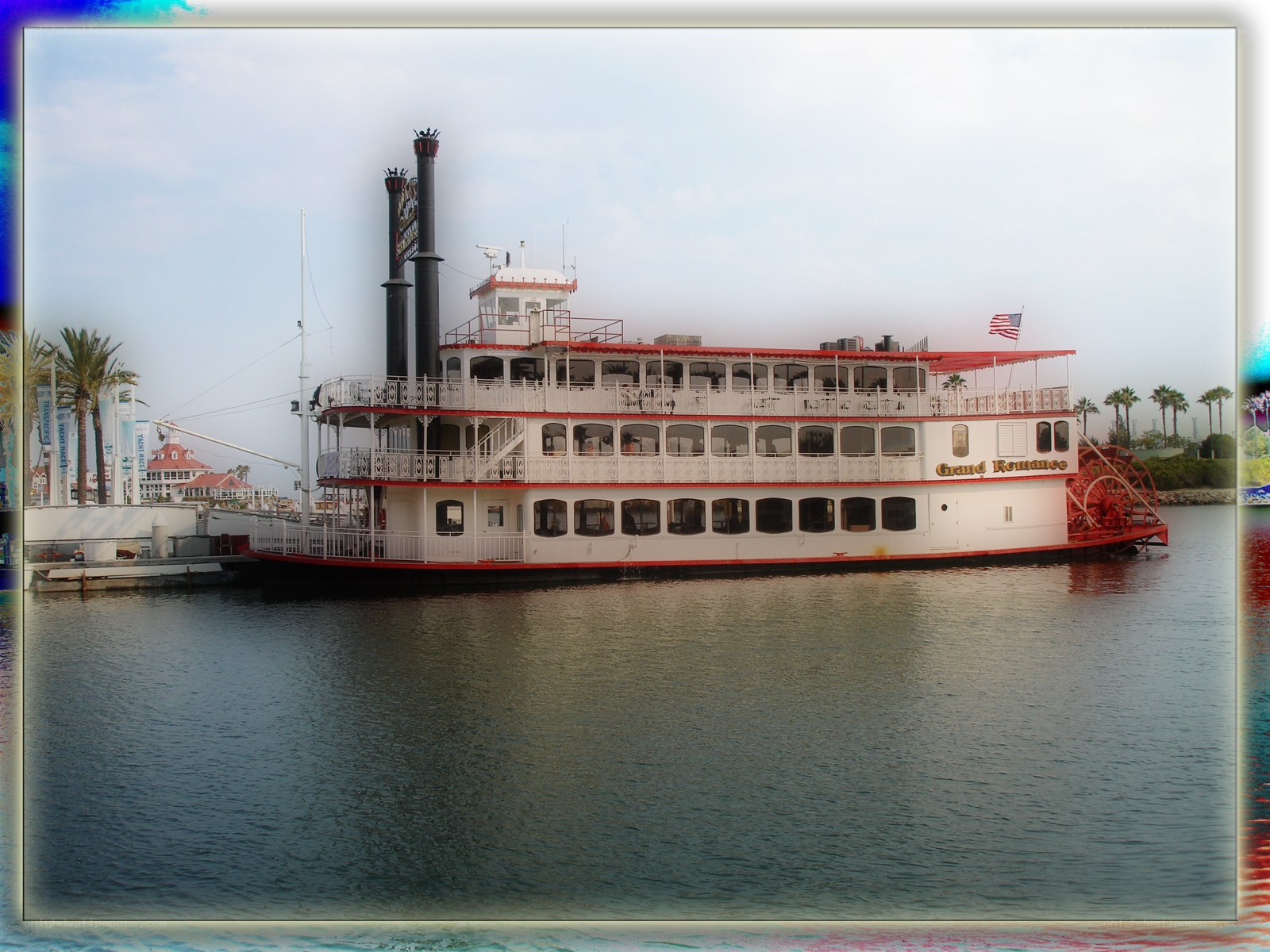 Riverboat at a waterfront