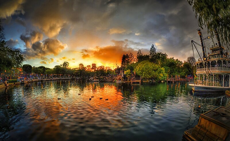 Riverboat at Sunset
