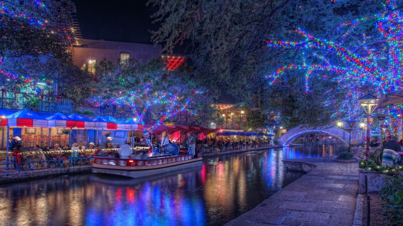 Riverboat on Canal — Blue
