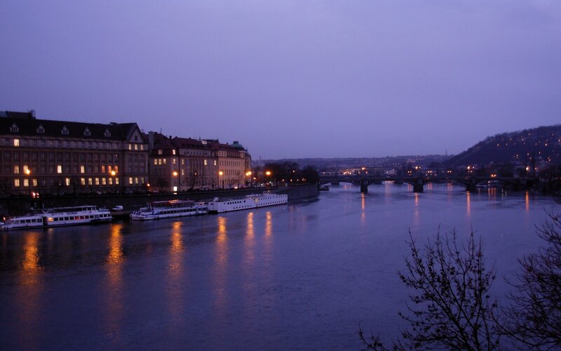 Riverfront at Dusk