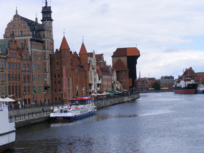 Riverfront Buildings and Boats