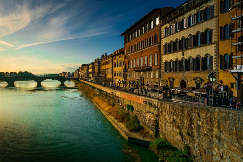 Riverfront Buildings in Florence