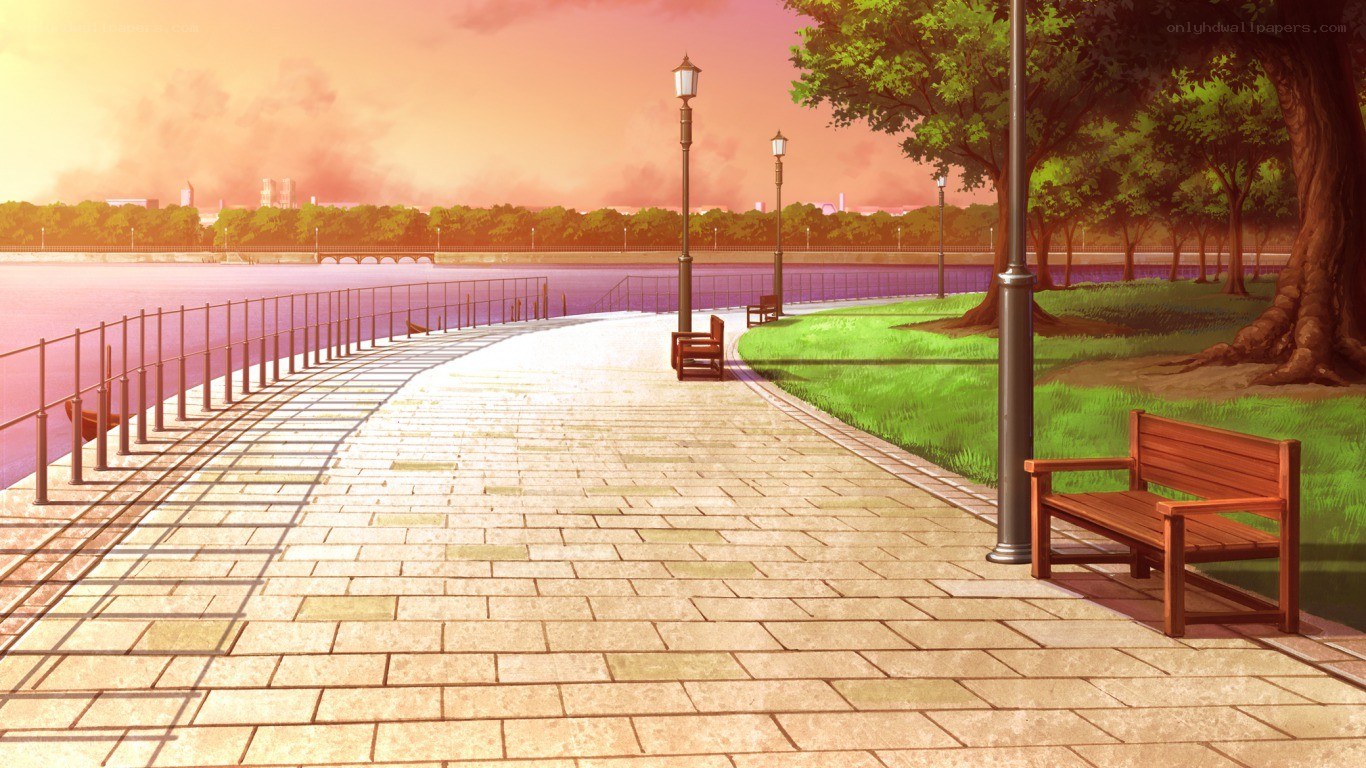 Riverwalk at sunset