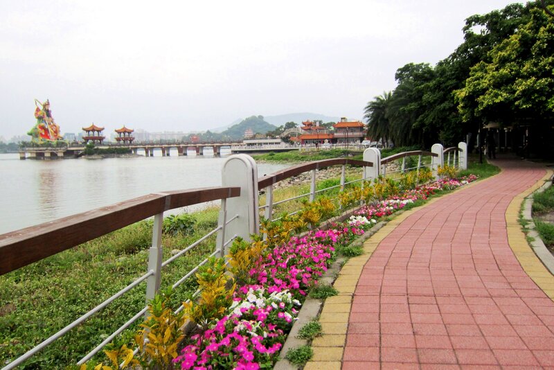 Riverwalk with Flowers