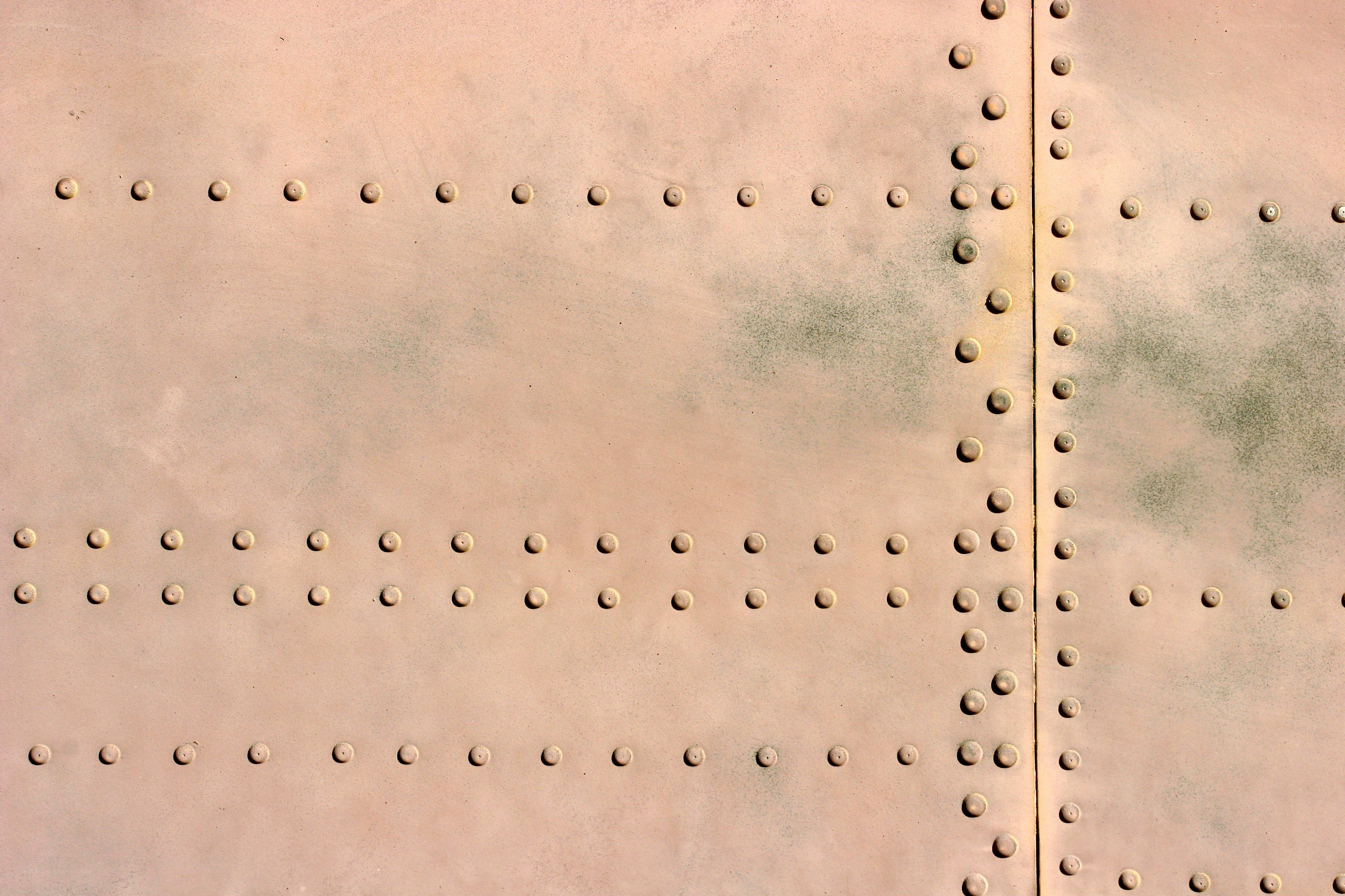 Riveted metal plate texture
